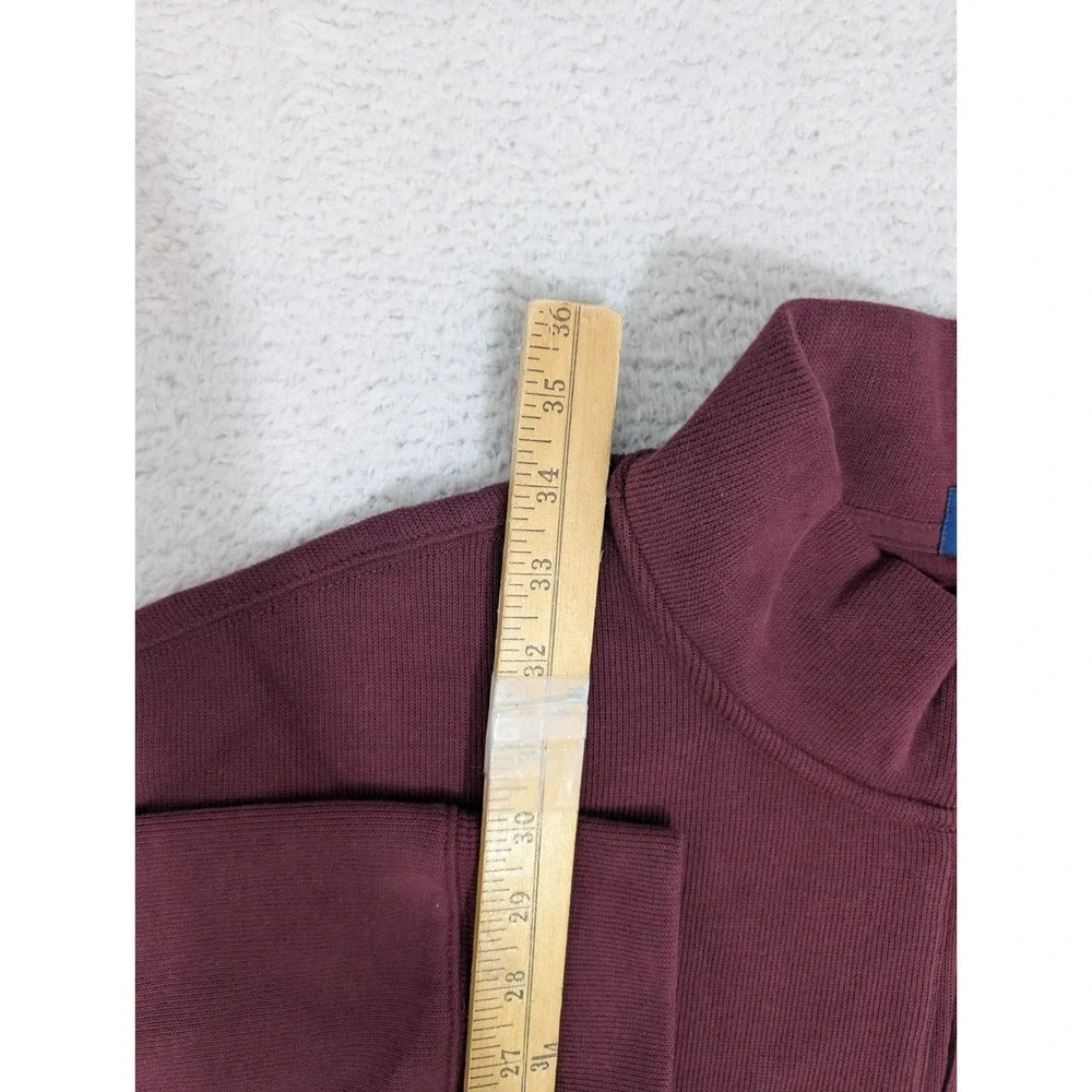NEW Polo Ralph Lauren 1/4 Zip Pullover Sweater Mens 4XLT Red Burgundy Flesh Pony